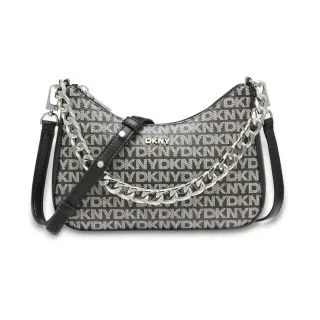 DKNY für Damen. R52E5I10 Jenna Demi Tasche schwarz (OSFA), Lässig, Party, Synthetisch