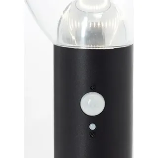 Außenpollerleuchte, LED Solar mit Bewegungsmelder, Edelstahl & Kunststoff, 4W, 430 Lumen, 3000K, Schwarz, 92 x 16 cm - Bunt