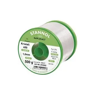 Stannol Ecology TC Lötzinn, bleifrei Spule Sn99,3Cu0,7 REL0 500 g 1 mm