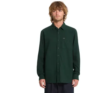 Volcom Caden Solid Langarmhemd - Scarab - L