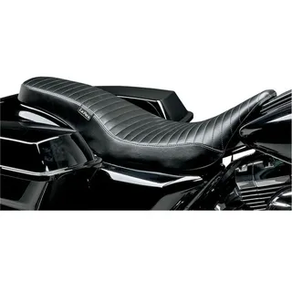 Le Pera Cobra Full Length Pleated Harley Davidson Flhr 1584 Road King Motorradsitz - Black - One Size