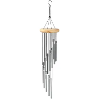 Ehuihuan Glockenspiel Windspiel Balkon, Klangspiel für Draußen, Windspiele für Draußen Drinnen Hängend Groß, Windspiele für den Garten mit 12 Windspiel Röhren, Garden Wind Chimes Outdoor Indoor 58cm