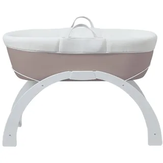 Shnuggle Dreami Babykorb, Wiege und geschwungener Schaukelständer, tragbar und höhenverstellbar, Taupe