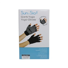 Sun & Sia Yoga-Handschuhe – passend für alle – Einheitsgröße – flexibel und bequem – rutschfest – hervorragende Haftung auf Allen Arten von Oberflächen – schweißabweisend – superweiche Baumwolle