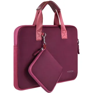 HSEOK Elastische Laptop Hülle 13 Zoll Tasche Kompatibel mit 13 Zoll MacBook Air M3/M2/M1, MacBook Pro M2/M1, iPad 13" 12,9", XPS 13, Neopren-Computerhandtasche mit Klein Fall,R02D01