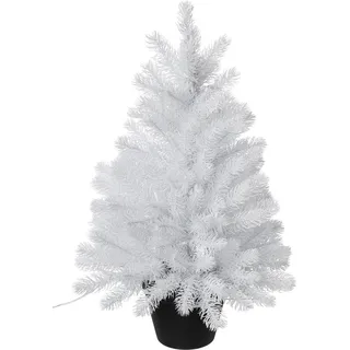 Gasper Künstlicher Tannenbaum Weihnachtsbaum 60cm 135 Spitzen PE weiß