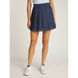 Tommy Hilfiger Plisseerock Damen Blau Bedruckt 34