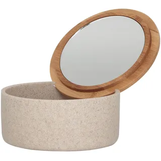Sealskin Kosmetikbox mit Spiegel Sand