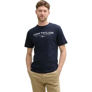 Tom Tailor T-Shirt PRINT- Regular Fit Regular Fit 1045773-10668-Blau M