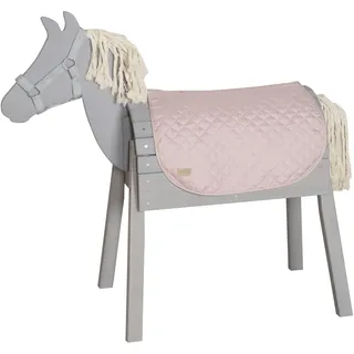 roba Accessoires Set für Outdoor Spielpferd roba Style - Decke & Halfter für Voltigierpferd - Zubehör für Kinder ab 3 Jahren - Leicht abwischbare Mikrofaser - Rosa