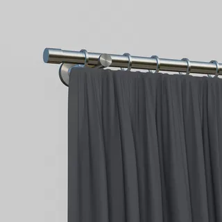 OTTO home Vorhangstange Tanbul 1-läufig Ø 16 mm 200 cm Silber