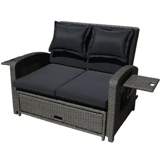 Garden Pleasure NIZZA Loungesofa grau