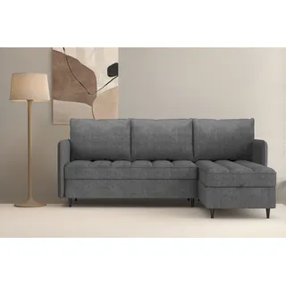 dorel home »LINDHUS, L-Form, verschiedene Stellvarianten, Schlaf-Liege« Modulsofa, Recamiere, großer Bettkasten, Cord, Chenille
