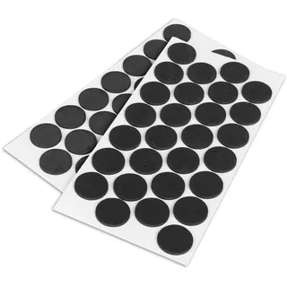LouMaxx Antirutsch Pads selbstklebend | 56 x Anti Rutsch Möbelstopper schwarz, rund Ø 28 mm | rutschhemmend mit extra starkem Halt