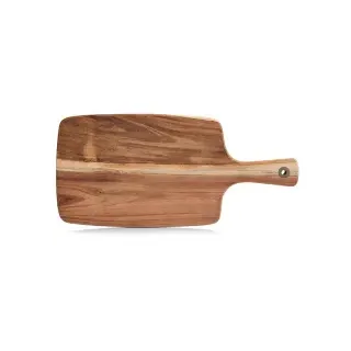 Zeller Schneidebrett mit Griff, Akazie, Hochwertiges Schneidebrett aus Akazienholz mit ergonomischem Griff, Maße (H x B x T): 1,2 x 19,5 x 41,8 cm