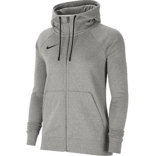 Nike Damen Nk Flc Park20 Fz Hoodie Sweatshirts, Dk Grey Heather/Black/Black, M