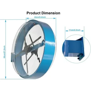 Hologramm-Lüfter 3D-Holografische Werbung für Geschäfte, Events und Messen - Blau