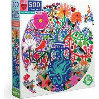 EOBO - Puzzle Eeboo Vögel und Blumen 500st | Stück eine 1 Box