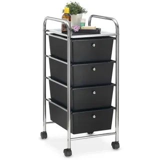 Idimex Badrollwagen Gina , Kunststoff, Metall , Mode , 33x79x39 cm , Badezimmer, Badezimmerregale, Badregale