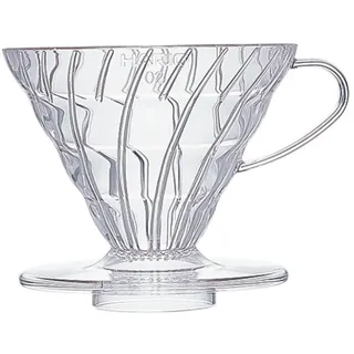 HARIO VDR-01-T Transparenter Tropfer 01 Clear Coffee Hand Drip für 1 bis 2 Tassen, Made in Japan