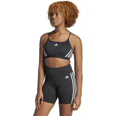 Bild Damen Aeroreact Training Light-Support 3-Stripes Bra Sport-BH, Black/White, XS A-B