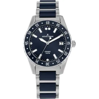 Jacques Lemans Liverpool Keramikuhr Edelstahl 34,0 mm