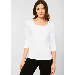 STREET ONE Damen Style Pania T-Shirt, Weiß 44