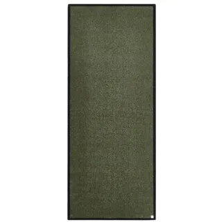 Barbara Becker Fußmatte Touch, Schmutzfangmatte waschbar, für Eingangsbereich Wohnungstür, Fußabstreifer, Türmatte, Grün, 67 x 170 cm