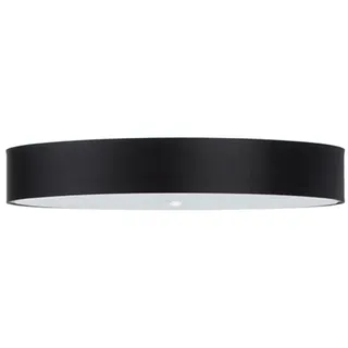 Deckenleuchte SKALA 90 schwarz 6xE27 15W Stoff/Glas/Stahl 20x90x90cm Sollux Lighting - Schwarz