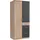 Drehtürenschrank Click 90 x 199 x 58 cm Grau/Beige