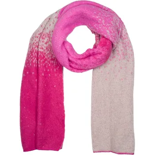 styleBREAKER XXL-Schal "Web-Schal mit Pixel-Farbverlauf" 1 Stk., fuchsia, hellgrau
