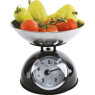 Mechanische Küchenwaage, abnehmbarer Schüssel, 5 kg Kapazität, Silber, 5Kg - Silber
