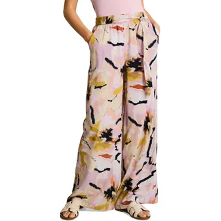 TOM TAILOR Damen Loose Fit Palazzo Hose mit Muster 1049990