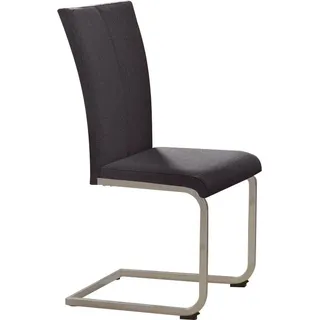 Home affaire Freischwinger »Nils« (Set) 2 Stk.Stuhl belastbar bis 120 Kg, Gestell Metall im Chrom-Look oder Schwarz, braun