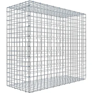 Gabiona C-Ring-Gabione 90 x 100 x 40 cm Maschenw 5 x 5 cm