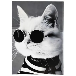 KUSTOM ART Dekorative Wandposter Tierserie (Katze) Kunstdruck auf beschichtetem Papier 40 x 30 cm Ohne Rahmen