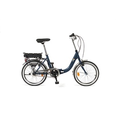 i-Bike Unisex – Erwachsene Fold Green Elektrofahrrad, klappbar, Blau, Einheitsgröße