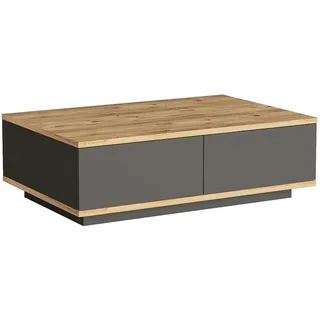 Skye Decor Stylischer Couchtisch Anthrazit Atlantische Kiefer 90 x 28,6 x 60 cm