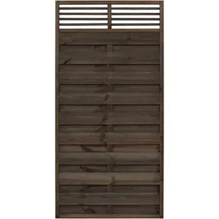 Sichtschutzzaun Element Wien Anthrazit lasiert 180 cm x 90 cm