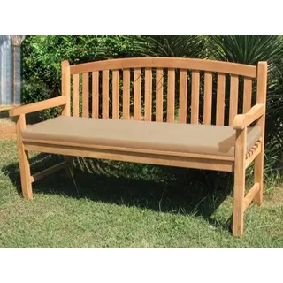 Kissen - Teak Bank mit Armlehne 180cm 100% Polyester