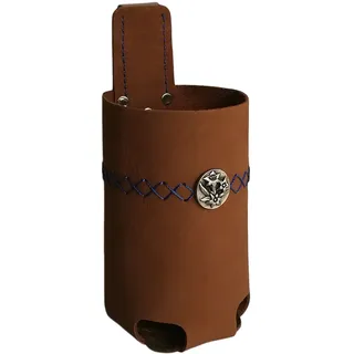 Bierholster Enzian 0,5l - Das Original aus echtem Leder - Bier Holster Bierhalter