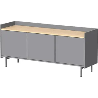 Lowboard Vicco Velina Grau 140 x 63 cm mit 3 Türen, Model 56364 - Grau
