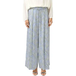 s.Oliver Satinierte Wide-Leg-Hose mit All-Over-Print