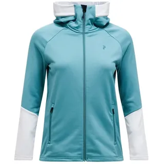 Peak Performance Damen Essential Midlayer Zip Hood Deluded Vision / Antarctica - S