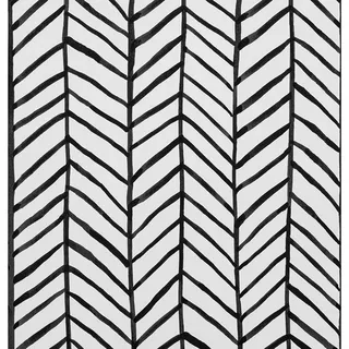 JOLIHOME Geometrische Tapete Schwarz und Weiß Selbstklebendes Kontaktpapier Fischgrätenstreifen Vinyl Aufkleber für Wohnzimmer Schlafzimmer Küche Büro Badezimmer 44,5x500cm