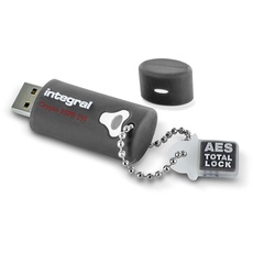 Integral 4GB Crypto-197 256-Bit 3.0 USB Stick verschlüsselt - USB Stick Passwort geschützt - FIPS 197 zerifiziert, Schutz vor Brute-Force-Angriffen - robustes, doppellagiges, wasserdichtes Design
