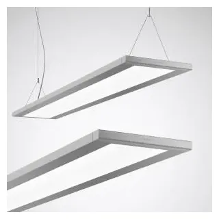 TRIL Hängel. LuceoS H2-L CDP sil 7017951 6200lm 4K D/I DALI Mikroprismatik UGR19 - Grau, Silber