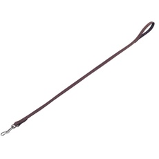 Nobby Leine VELOURS, braun (Root), L: 100cm, B: 14mm, 1 Stück