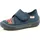 Hüttenschuhe blau/rot (8000) 24
