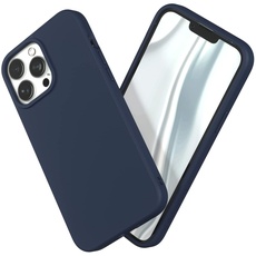 RhinoShield Case kompatibel mit [iPhone 13 Pro Max] | SolidSuit - Stoßdämpfende & schlanke Schutzhülle mit Premium Finish - 3.5 Meter Fallschutz - Marineblau